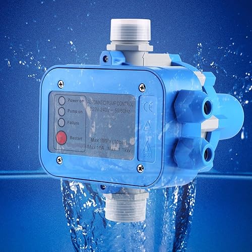 Press Control Regolator, 10A 1Mpa(10 bar) Controller di Pressione di Pompa all' acqua Automatico Pressostato Regolatore di Pressione Elettropompa Automatic Pressure Controller - Honorern
