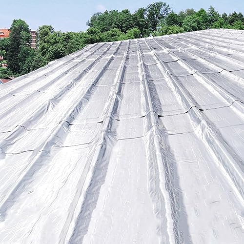 Guaina Bituminosa,Impermeabile Nastro in Foglio di Alluminio,Impermeabile,Isolamento Termico,per Condotti Tetto Grondaia Parasole Pavimento Barche Riparazioni (0.33x1m) - Honorern