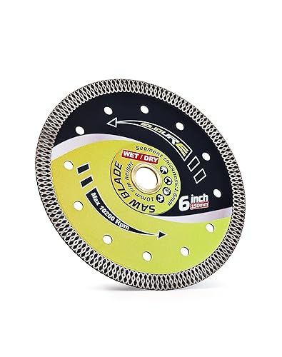 Solidure Disco diamantato extra sottile, 200 x 22,3 x 10 mm, per piastrelle e gres porcellanato, marmo, granito - Honorern