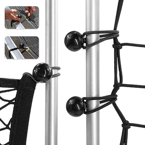 Corde Elastiche,Bungee Ball,Tenditori Elastici,30 Pezzi Bungee ball Elastico Nero 150mm e 200mm,Corda Elastica per Tendoni Bungee Ball Fissaggio - Honorern