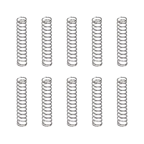 0.4x4x20mm(DxODxL) Compressione Molla - 30pz - Buono per Macchinari - Molla Acciaio Estensione Molla - Grigio - Honorern