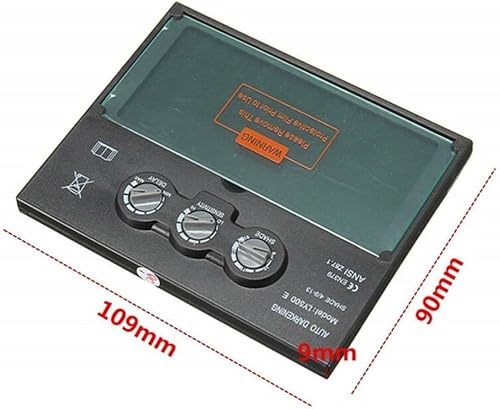 Pannello solare per casco da saldatura, sostituisce lente, oscuramento automatico, maschera per saldatore, filtro per obiettivo, 110 x 90 mm - Honorern