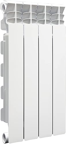 V710AM03404 Radiatore in alluminio pressofuso Exclusivo D3, 500 mm, 4 elementi, bianco - Honorern