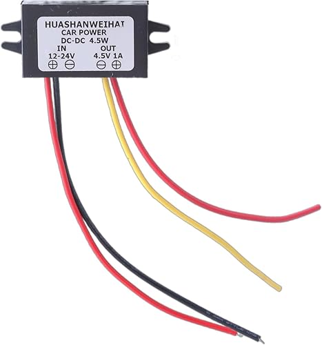 Convertitori da 12 V-24 V a 4,5 V per auto tensioni da 12 V a 4,5 V regolatore di tensione convertitori con fibbia alimentatori - Honorern