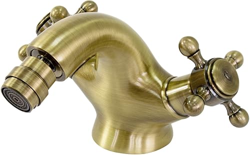 Retro Rubinetto Miscelatore Bidet Bagno Sanlingo Ottone Bronzo - Honorern