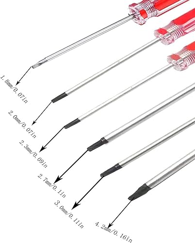 Set di 6 cacciaviti magnetici a testa triangolare 1.8mm 2.0mm 2.3mm 2.7mm 3.0mm 4.2mm Kit di strumenti per cacciavite per viti triangolari per il fissaggio di giocattoli - Honorern