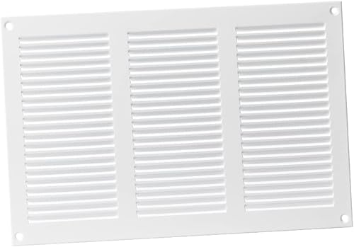 Blanca 300x200mm Griglia di Ventilazione con Zanzariera - Griglie D'Aerazione in Metallo - Acciaio - Honorern
