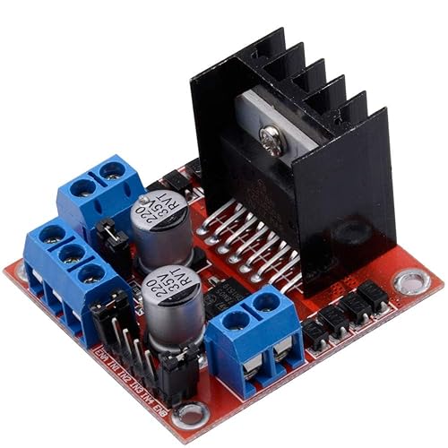 Scheda controller azionamento motore L298N Modulo driver motore passo-passo CC a doppio ponte H compatibile con Arduino - Honorern