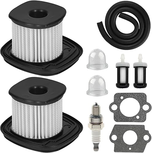 2 Pezzi BG86C Filtro dell'Aria di Ricambio per Stihl BG86 BG86C SH86 SH86C Soffiatore HD2 Filtro dell'Aria 4241 140 4400, 4241 140 4404, con Candela Filtro Carburante Linea Carburante - Honorern