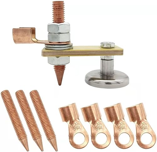 Testa Singola Testa di Saldatura Magnetica Morsetto di Terra per Saldatura Saldatura Accessori con Pannello Isolante Addensato da 4.7mm,per Saldatura - Honorern