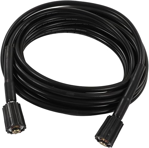 Tubo Flessibile per Idropulitrice Ad Alta Pressione, Lunghezza 9 M, per Autolavaggio, per Tubo di Prolunga per la Pulizia 'acqua (2 estremità M22 inserto 15 mm) - Honorern