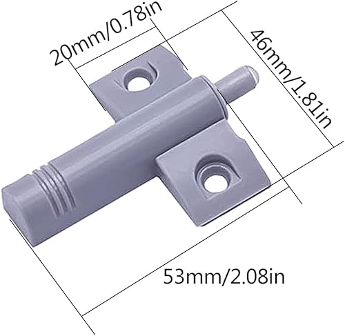 Jicyor 30PCS grigio Ammortizzatore per Porta+60PCS 14 * 4mm Vites per Porta Armadio Cassetto Paraurti Bagno Ufficio Scuola - Honorern