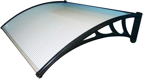 Senza Marca Pensilina tettoia Trasparente 120x100 cm in policarbonato modulabile 1903 - Honorern