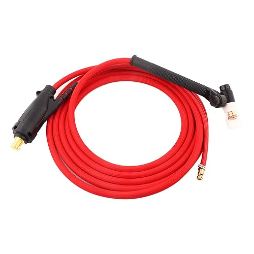 Hyuduo Torcia per Saldatura, Torcia Tig Np17 Strumento di Saldatura Ad Argon Saldatore Tig da 4 Metri, Torcia per Saldatura Tig Leggera Rossa Rossa 13.1Ft, Torcia di Saldatura - Honorern