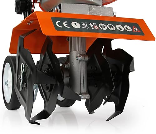Motozappa Motocoltivatore 52cc 1,9CV motore a benzina e olio 2 tempi a scoppio area di lavoro 30cm zappatrice - Honorern