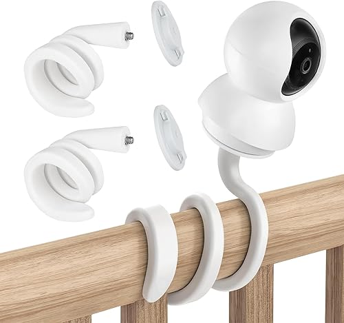 Supporto di Montaggio per Monitor Compatibile con TP-Link Tapo C200/C210/C220/C211/C225 Telecamera, Staffe di Montaggio Flessibile, 2 Pezzi - Honorern