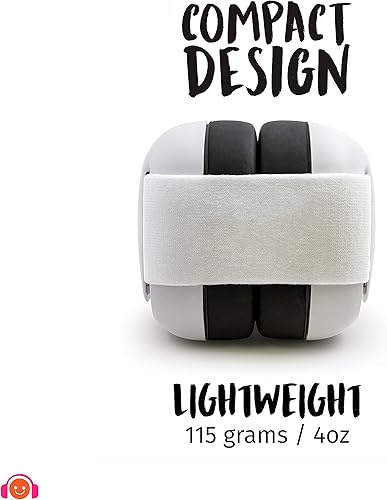 Em's 4 Bubs Hearing Protection Baby Earmuffs (White with White) by Em's 4 Bubs - Honorern