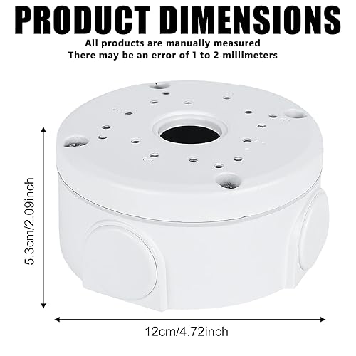 4 pezzi scatola di giunzione per fotocamera, scatola di derivazione impermeabile per telecamera di sorveglianza, scatola di giunzione in plastica ABS, scatola di giunzione impermeabile per telecamera - Honorern