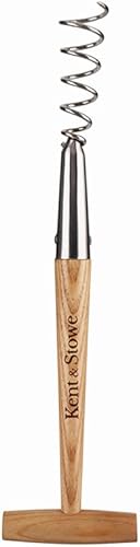Kent & Stowe Estrattore per denti di leone – Cazzuola dentata in acciaio inossidabile con manico in legno di frassino, lunghezza: 38 cm - Honorern