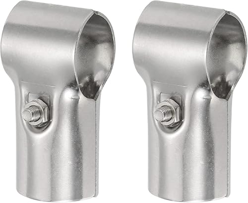 T Tubatura Morsetto Connettore 2pz Strutturale Tubatura Connettore Catena Collegamento Recinzione Morsetto Acciaio Inox Angolo Montaggio Bordi Morsetto Adatta OD 1-1/4'(30mm) - Honorern