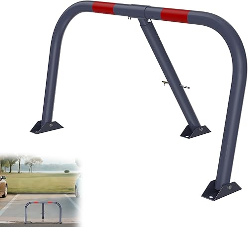 Suusolny Bloccaggio per parcheggio pieghevole, 78 x 32 x 44 cm, in acciaio con lucchetto, resistente alle intemperie, parcheggio per vialetti, terreni e terreni industriali - Honorern