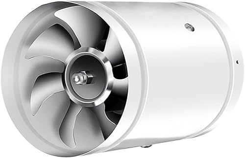 Ventola di scarico in metallo da 100 mm, per bagno, aspiratore da cucina, da parete, 100 mm, colore: bianco - Honorern