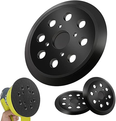 Pad di ricambio per levigatrice orbitale da 125 mm, gancio e anello da 5 pollici, supporto per levigatrice orbitale compatibile con R90, R41, R80, P411 - Honorern