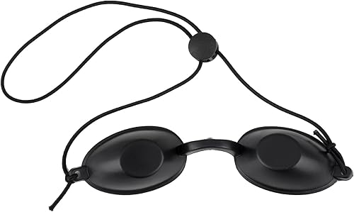 Occhiali Protettivi Infrarossi, Occhialini di Sicurezza, Occhiali Protettivi per Solarium, Occhialini con Protezione UV, Confortevoli con Design Ergonomico, Fascia Elastica e Regolabile - Honorern