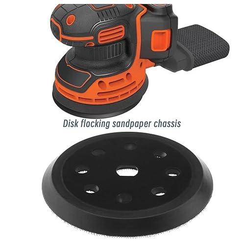 eMagTech Disco abrasivo di ricambio compatibile con dischi abrasivi Black & Decker KA190 S E/BD190 S E/SPEC375/PEC376, 125 mm - Honorern