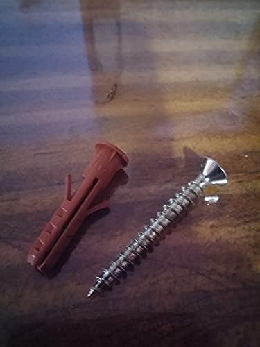 Fisher Tassello 6Ø 6mm Wurth con di vite. Confezione da 100 viti e 100 tasselli - Honorern