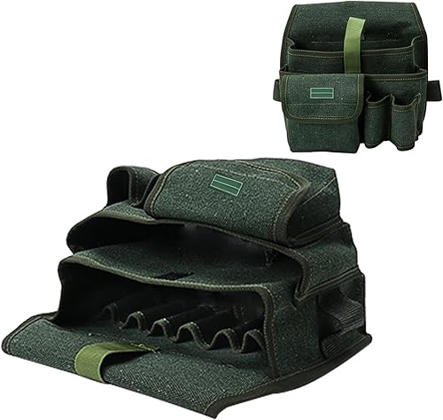 Borse per cinture portautensili, cinture per attrezzi da uomo | porta attrezzi da falegname di grande capacità,Borsa da cintura per attrezzi in tela con tasche multiple per elettricista giardiniere - Honorern