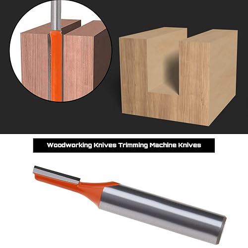 3 Pezzi 8mm Shank Groove Frese Set Frese per Router Frese a Singolo Flauto diritte in Acciaio al Carbonio Fresa per Legno Lavorazione del Legno Utensili di Taglio 3mm/4mm/5mm - Honorern