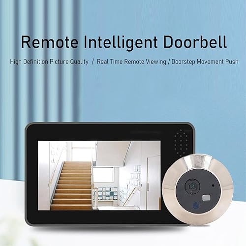 Telecamera Digitale per Spioncino, Avviso di Sicurezza HD 1080P, Connessione WiFi, Rilevamento del Movimento, Lente Rinforzata con Installazione Personalizzabile, per - Honorern