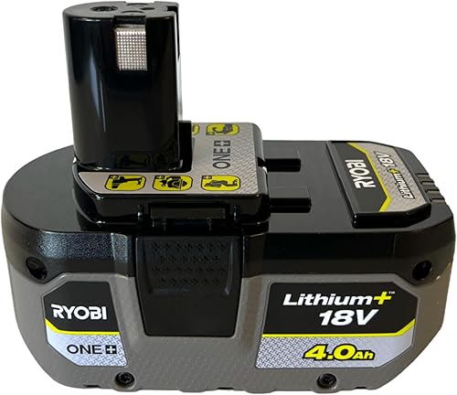Batterie lithium+ 18V - 4,0 Ah compacte et chargeur rapide 2,0 A - RYOBI - Li-ion - Vert / Anthracite - Honorern
