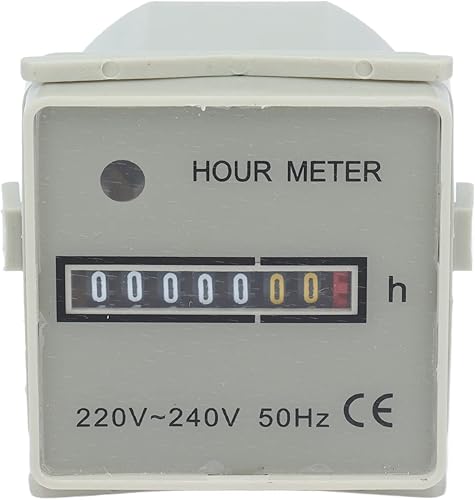 Hyuduo Contaore Industriale 220-240 V Hour MeterIndustrial Contaore Meccanico da 0,3 W per L'industria Domestica Componenti Di Controllo Méadar Uair - Honorern