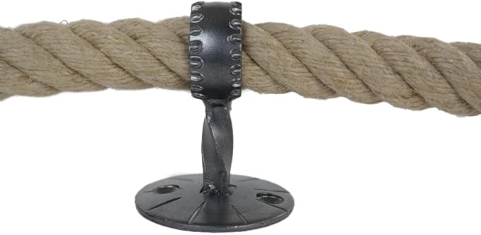 Supporto per corda, in ferro battuto, per corda da 30 mm (corrimano/fune) - Honorern