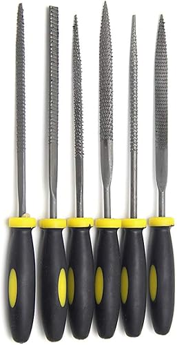 BYUTFA 6 Pezzi 140 mm Mini raspa per limatura in Metallo Lima ad ago Strumenti per Legno Lavorazione Manuale del Legno - Honorern