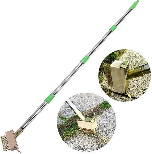 Sarchiatore per Fessure con 3 Aste di Prolunga Strumento Manuale per Diserbo per Fessure Gancio per Diserbo con Manico Regolabile per la Pulizia del Marciapiede in Pietra del - Honorern