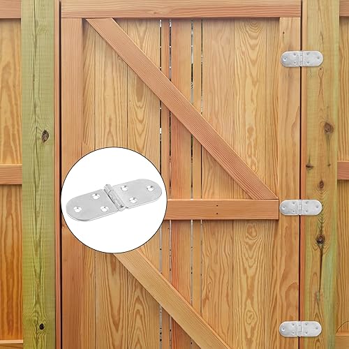 6 cerniere per porta retrò da 5 cm, cerniere pieghevoli in legno ispessite con 38 viti antiche per mobili, mobili, armadi, porte, cassetti in legno (bronzo rosso) - Honorern