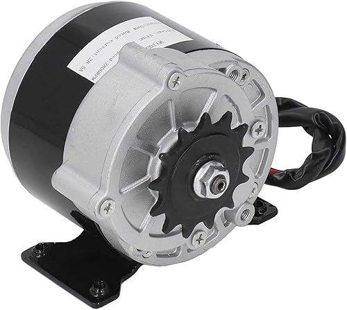 Motore DC, Motore Riduttore di velocità per Bici Elettrica D C 24V 500W 13T 2800 RPM Spazzolato con Ingranaggi - Honorern