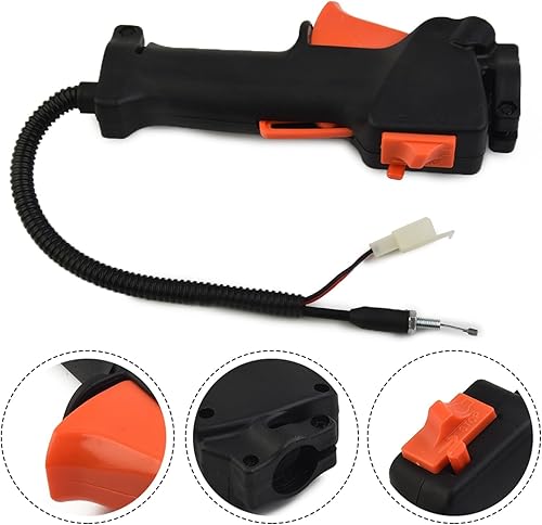 Sandyseptember Maniglia del cavo dell'acceleratore Trigger On Off Kill Switch Multi Tool Decespugliatore Tosaerba Cavo dell'acceleratore Interruttore di controllo Leva Maniglia Kit - Honorern