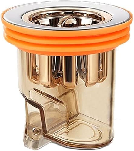 Scarico a pavimento per doccia, per la prevenzione del riflusso, per tubi DN40 e 50 mm, anti-odore, per cucina e bagno, 4 pezzi - Honorern