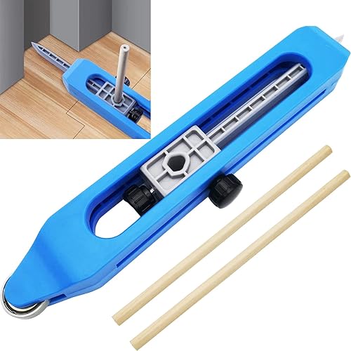 Duplicatore di Contorni, CTRICALVER Contour Duplicator Gauge, Calibro di Contorno Preciso con Serratura, Profilo Bloccaggio Regolabile Strumento di Misurazione Calibro Preciso (Blu) - Honorern