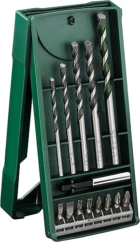 Bosch Home and Garden 2607017161 Set Misto X, 14 Punte Multi-material, con Bit Avvitamento, nero - Honorern