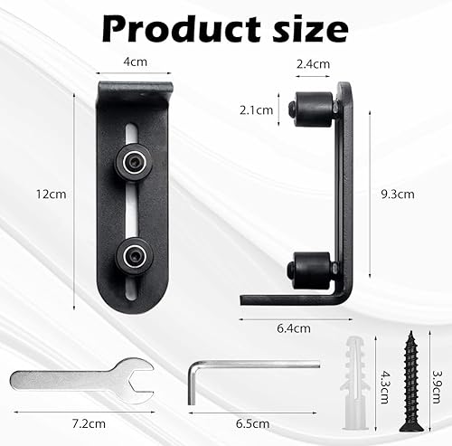 Guida Porta Scorrevole Pavimento, Porta Guida in Basso Guida al Piano, Guida per Porta Scorrevole, Guida a Pavimento Regolabile, per Cucina, Camera da Tetto, Soggiorno - Honorern