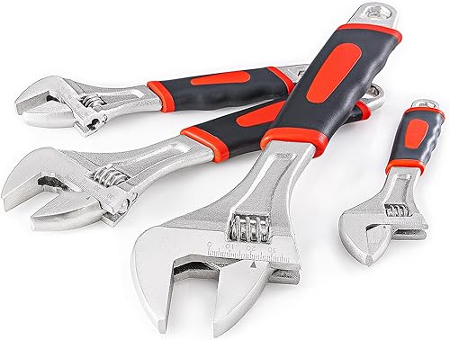 Chiave Inglese Regolabile 200mm Compatta - Leggera 270g, Regolazione di Precisione 6-28mm, Impugnatura Antiscivolo per Idraulica, Meccanica e Fai da Te - Honorern