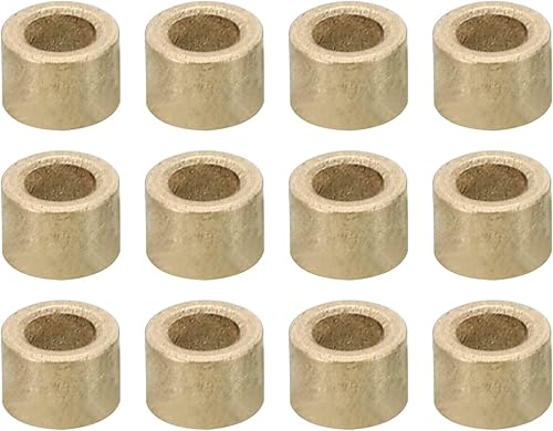 Distanziatori in Ottone M3, 12pz Distanziatori Metallici in Ottone 3mm ID x 6mm OD x 5mm L Distanziatori a Vite Ottone per Viti 1/8 Pollice o M3 - Honorern