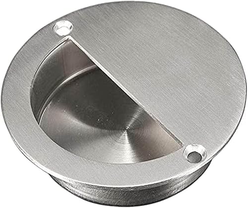 Set di 2 maniglie per porta dell'armadio Maniglia Cassetto Incorporata, Maniglia da Incasso per Mobili con 2 Viti per Cassetti per Porta Armadio Estrae e Cassetto(90mm) - Honorern