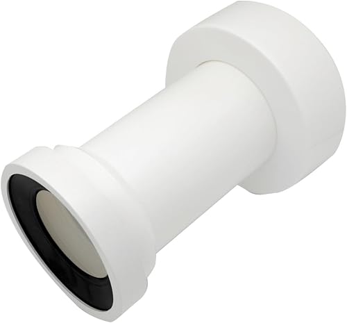 Prolunga per Scarico WC a Parete con borchia 100mm, Multicolore, Standard - Honorern