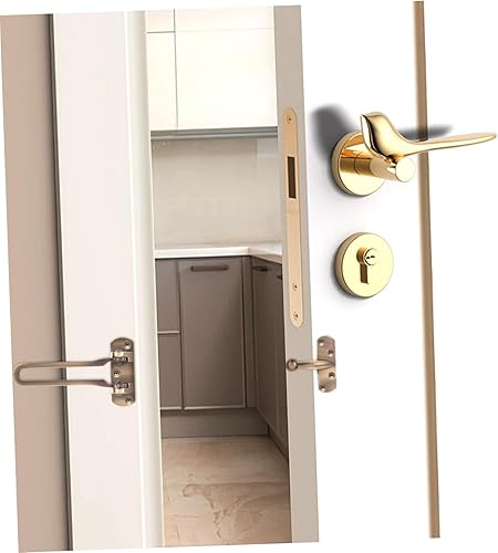 Serratura Di Sicurezza Per Porta Interna Chiusura Di Reinforzo Anti-furto Per Casa E Hotel Facile Installazione E Design Vintage - Honorern